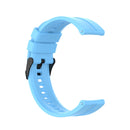 For Huawei Watch GT 2 42mm Silicone Watch Band with Black Buckle(Sky Blue)