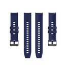 For Huawei Watch GT 2 42mm Silicone Watch Band with Black Buckle(Midnight Blue)