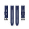 For Huawei Watch GT 2 42mm Silicone Watch Band with Black Buckle(Midnight Blue)