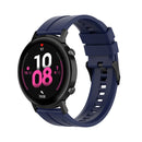 For Huawei Watch GT 2 42mm Silicone Watch Band with Black Buckle(Midnight Blue)