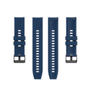 For Huawei Watch GT 2 42mm Silicone Watch Band with Black Buckle(Dark Blue)