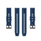 For Huawei Watch GT 2 42mm Silicone Watch Band with Black Buckle(Dark Blue)