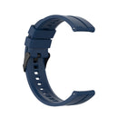 For Huawei Watch GT 2 42mm Silicone Watch Band with Black Buckle(Dark Blue)