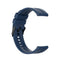 For Huawei Watch GT 2 42mm Silicone Watch Band with Black Buckle(Dark Blue)
