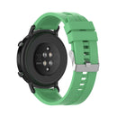 For Huawei Watch GT 2 42mm Silicone Watch Band with Silver Buckle(Mint Green)