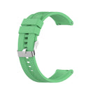 For Huawei Watch GT 2 42mm Silicone Watch Band with Silver Buckle(Mint Green)