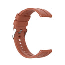 For Huawei Watch GT 2 42mm Silicone Watch Band with Silver Buckle(Orange)