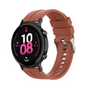 For Huawei Watch GT 2 42mm Silicone Watch Band with Silver Buckle(Orange)