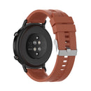 For Huawei Watch GT 2 42mm Silicone Watch Band with Silver Buckle(Orange)