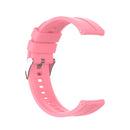 For Huawei Watch GT 2 42mm Silicone Watch Band with Silver Buckle(Pink)