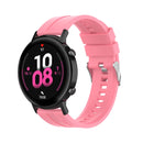 For Huawei Watch GT 2 42mm Silicone Watch Band with Silver Buckle(Pink)