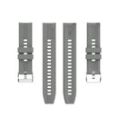 For Huawei Watch GT 2 42mm Silicone Watch Band with Silver Buckle(Grey)