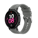 For Huawei Watch GT 2 42mm Silicone Watch Band with Silver Buckle(Grey)