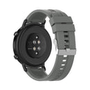 For Huawei Watch GT 2 42mm Silicone Watch Band with Silver Buckle(Grey)