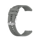 For Huawei Watch GT 2 42mm Silicone Watch Band with Silver Buckle(Grey)