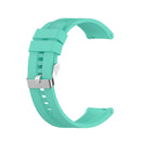 For Huawei Watch GT 2 42mm Silicone Watch Band with Silver Buckle(Aurora Blue)