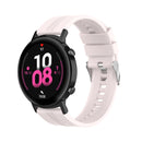 For Huawei Watch GT 2 42mm Silicone Watch Band with Silver Buckle(Quicksand Pink)