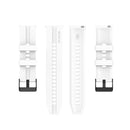 For Huawei Watch GT 2 46mm Silicone Watch Band with Black Buckle(White)