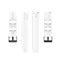 For Huawei Watch GT 2 46mm Silicone Watch Band with Black Buckle(White)
