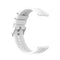 For Huawei Watch GT 2 46mm Silicone Watch Band with Black Buckle(White)