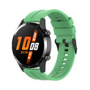 For Huawei Watch GT 2 46mm Silicone Watch Band with Black Buckle(Mint Green)