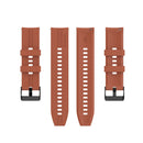 For Huawei Watch GT 2 46mm Silicone Watch Band with Black Buckle(Orange)