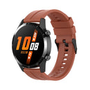 For Huawei Watch GT 2 46mm Silicone Watch Band with Black Buckle(Orange)