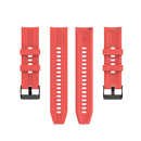 For Huawei Watch GT 2 46mm Silicone Watch Band with Black Buckle(Red)