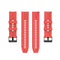 For Huawei Watch GT 2 46mm Silicone Watch Band with Black Buckle(Red)