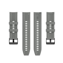 For Huawei Watch GT 2 46mm Silicone Watch Band with Black Buckle(Grey)