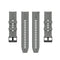 For Huawei Watch GT 2 46mm Silicone Watch Band with Black Buckle(Grey)