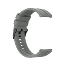 For Huawei Watch GT 2 46mm Silicone Watch Band with Black Buckle(Grey)