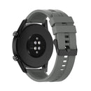 For Huawei Watch GT 2 46mm Silicone Watch Band with Black Buckle(Grey)