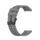 For Huawei Watch GT 2 46mm Silicone Watch Band with Black Buckle(Grey)
