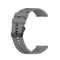 For Huawei Watch GT 2 46mm Silicone Watch Band with Black Buckle(Grey)