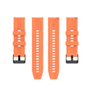 For Huawei Watch GT 2 46mm Silicone Watch Band with Black Buckle(Vibrant Orange)