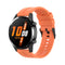 For Huawei Watch GT 2 46mm Silicone Watch Band with Black Buckle(Vibrant Orange)