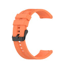 For Huawei Watch GT 2 46mm Silicone Watch Band with Black Buckle(Vibrant Orange)