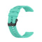 For Huawei Watch GT 2 46mm Silicone Watch Band with Black Buckle(Aurora Blue)