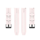 For Huawei Watch GT 2 46mm Silicone Watch Band with Black Buckle(Quicksand Pink)