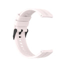 For Huawei Watch GT 2 46mm Silicone Watch Band with Black Buckle(Quicksand Pink)