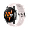 For Huawei Watch GT 2 46mm Silicone Watch Band with Black Buckle(Quicksand Pink)