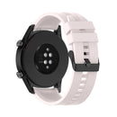 For Huawei Watch GT 2 46mm Silicone Watch Band with Black Buckle(Quicksand Pink)