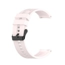 For Huawei Watch GT 2 46mm Silicone Watch Band with Black Buckle(Quicksand Pink)