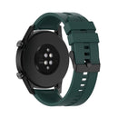 For Huawei Watch GT 2 46mm Silicone Watch Band with Black Buckle(Dark Green)
