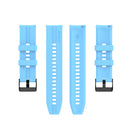 For Huawei Watch GT 2 46mm Silicone Watch Band with Black Buckle(Sky Blue)