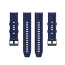 For Huawei Watch GT 2 46mm Silicone Watch Band with Black Buckle(Midnight Blue)