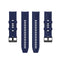 For Huawei Watch GT 2 46mm Silicone Watch Band with Black Buckle(Midnight Blue)