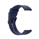 For Huawei Watch GT 2 46mm Silicone Watch Band with Black Buckle(Midnight Blue)