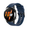For Huawei Watch GT 2 46mm Silicone Watch Band with Black Buckle(Dark Blue)